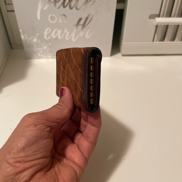 Bosca beautiful new keyholder with packets. seude with brown leather - Picture 9 of 10